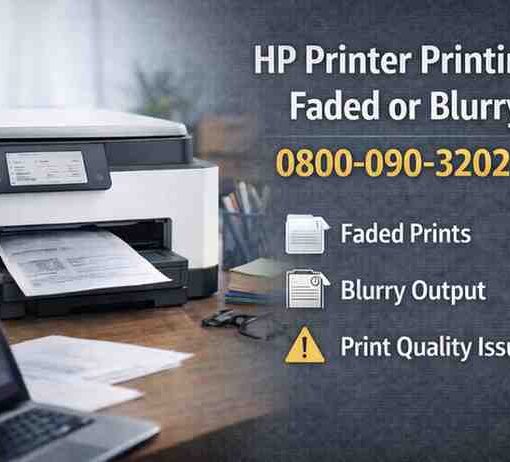 HP printer printing faded or blurry | 0800-090-3202