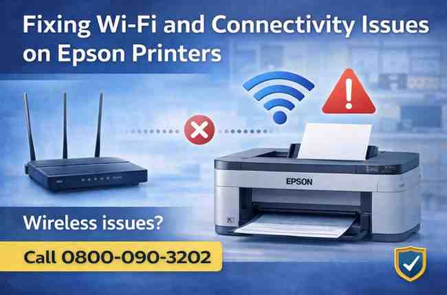 Epson printer wifi connectivity issues | 0800-090-3202