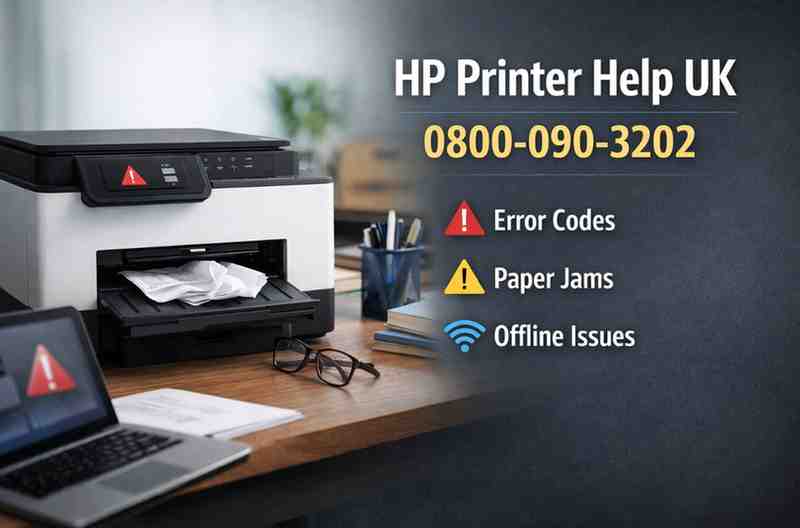 HP printer common problems | 0800-090-3202