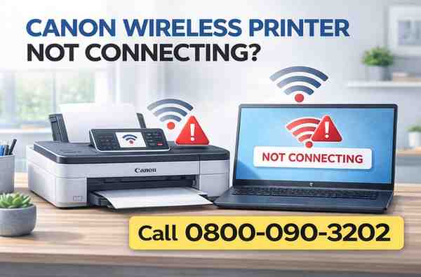 canon wireless printer not connecting | 0800-090-3202